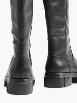 Esprit Black Chunky Long Leg Boot