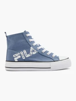 Fila Light Blue Canvas Lace-up Hi-Top