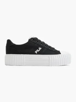 Fila New Black Canvas Platform Lace-up Trainer