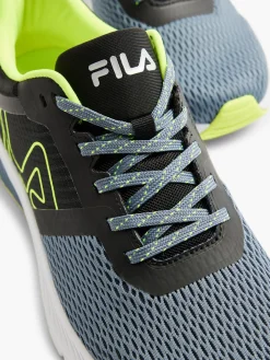 Fila New Black/Blue/Yellow Lace-up Running Trainer