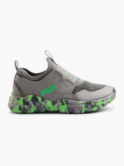 Fila New Toddler's Grey/Green Camouflage Slip-on Trainer