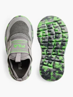 Fila New Toddler's Grey/Green Camouflage Slip-on Trainer
