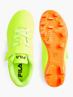Fila New Yellow/Orange Junior Velcro Football Boot