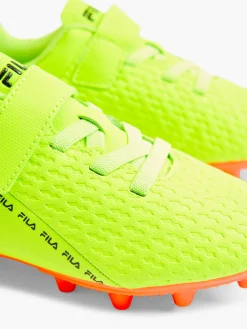 Fila New Yellow/Orange Junior Velcro Football Boot