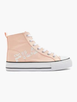 Fila Peach Canvas Lace-up Hi-Top