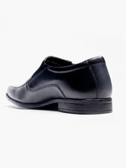 Formal Black Leather Slip On Shoes