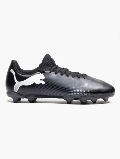 Future 7 Play FG/AG Black/White Teens Football Boots