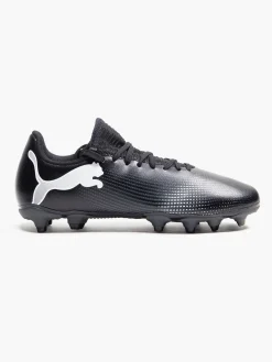 Future 7 Play FG/AG Black/White Junior Football Boots