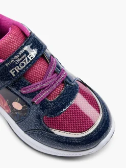 Girls Purple Frozen 2 Velcro Trainers