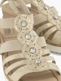 Gold Jewelled Comfort Gladiator Sandal