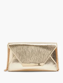 Gold Metallic Clutch Bag