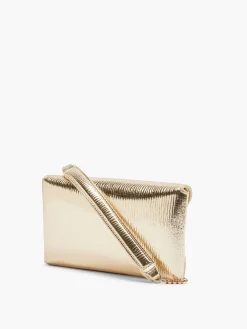 Gold Metallic Clutch Bag