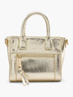 Gold Mini Bag with Adjustable Strap