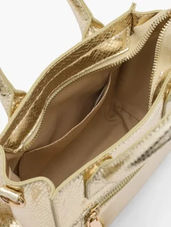 Gold Mini Bag with Adjustable Strap