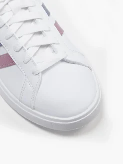 Grand Court Base 2.0 White/Pink/Purple Trainers