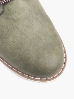 Green Lace Up Hiker Boot