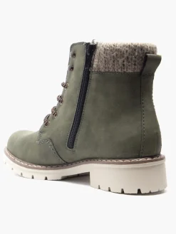 Green Lace Up Hiker Boot