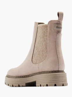 Grey Ankle Boot with Contrasting Details