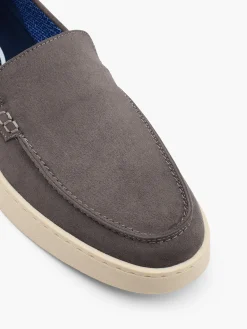 Grey Casual Slip On Shoes