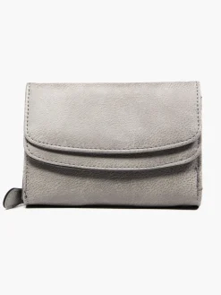 Grey Double Flap Purse