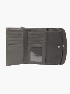 Grey Double Flap Purse