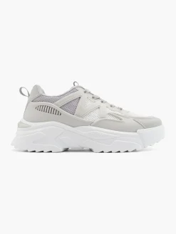 Grey/White Chunky Trainer