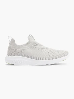 Grey/White Slip On Softfoam Trainers