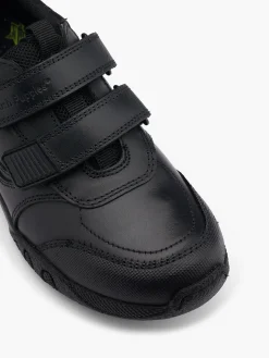 Hush Puppies Leather Twin Strap School Shoe