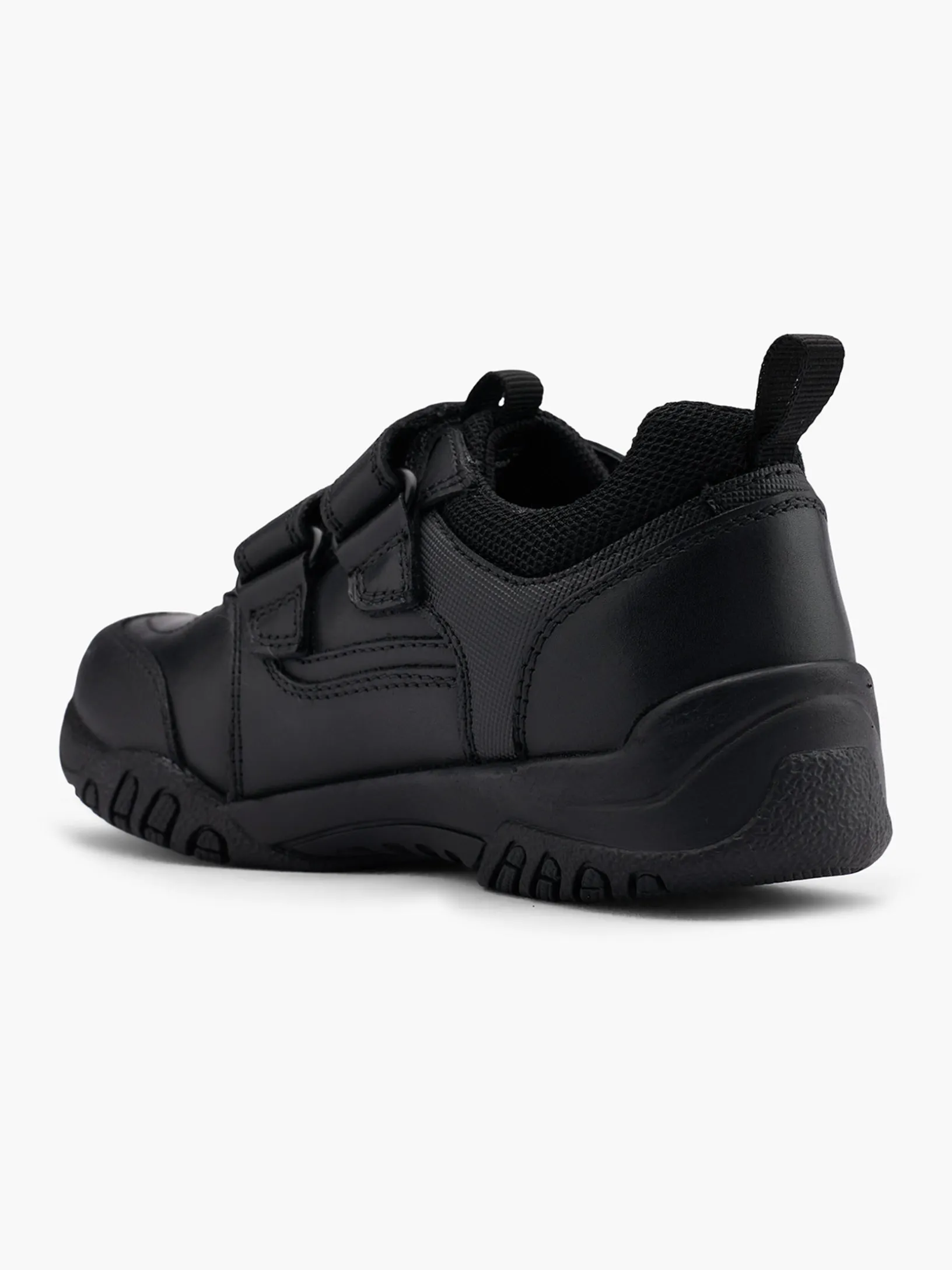 Hush Puppies Leather Twin Strap School Shoe