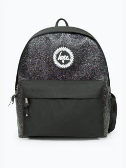 Hype Black Glitter Backpack