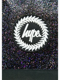 Hype Black Glitter Backpack