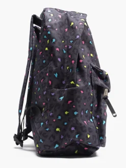 Hype Girls Black Mini Leopard Backpack