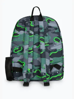 Hype Green Glow Camo Backpack