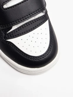 Infant Adidas Break Start CF I Black and White Trainers