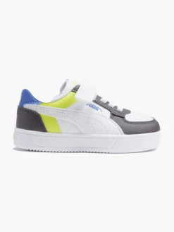 Infant Boys Puma White/Black/Lime Caven 2.0 AC INF Block Trainers