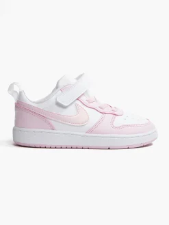 Infant Nike White/ Pink Court Borough Low Recraft Trainers