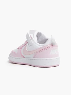 Infant Nike White/ Pink Court Borough Low Recraft Trainers