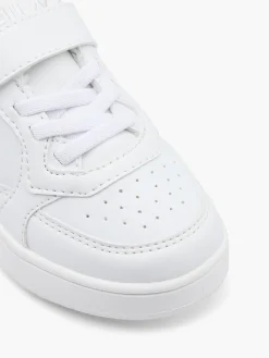Infant White Court Velcro Trainers