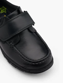 Junior Boy Leather Hush Puppies School Shoe