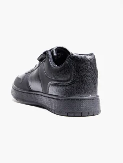Junior Boys Black Court Velcro Trainers