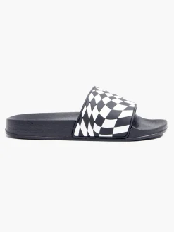 Junior Boys Checkered Slides