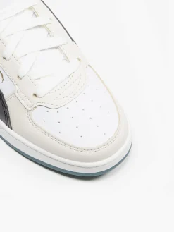 Junior Boys Puma White/Green Caven 2.0 Mid PS Trainers