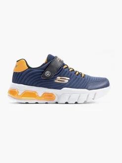 Junior Boys Skechers Navy/Orange Trainers