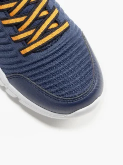 Junior Boys Skechers Navy/Orange Trainers