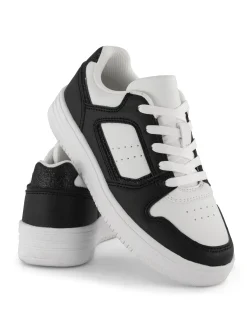 Junior Girl Black & White Trainer