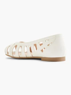 Junior Girl Cut Out Peep Toe Ballerina