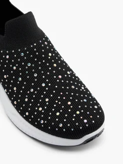 Junior Girl Gem Detail Slip On Trainer