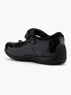 Junior Girl Hush Puppies Patent Bar School Shoe