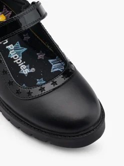 Junior Girl Hush Puppies Bar School Shoe