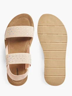 Junior Girl Pink Gem Detail Sandal